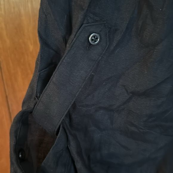 Lauren Ralph Lauren Linen Shirt 3x NEW NWT dark blue - Picture 5 of 8